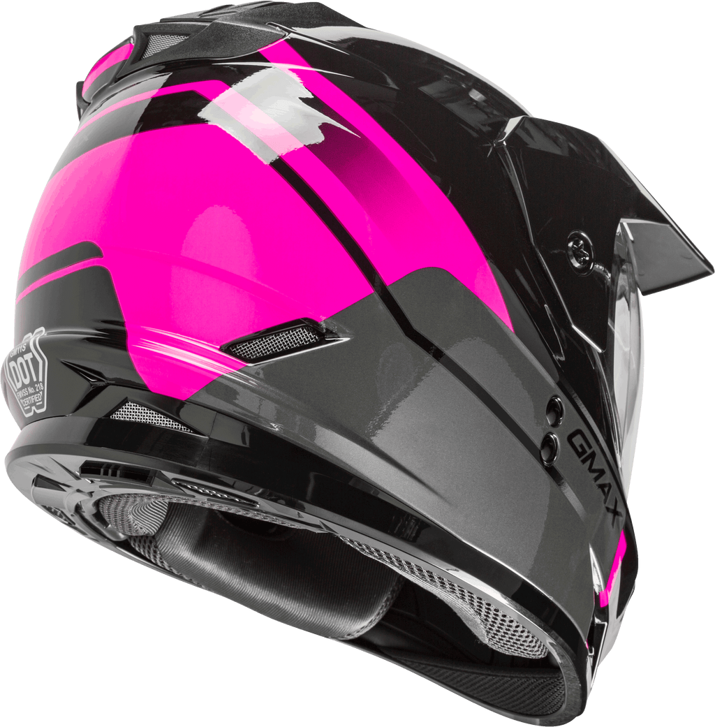 Gm 11 Dual Sport Scud Helmet Black/Pink/Grey Sm