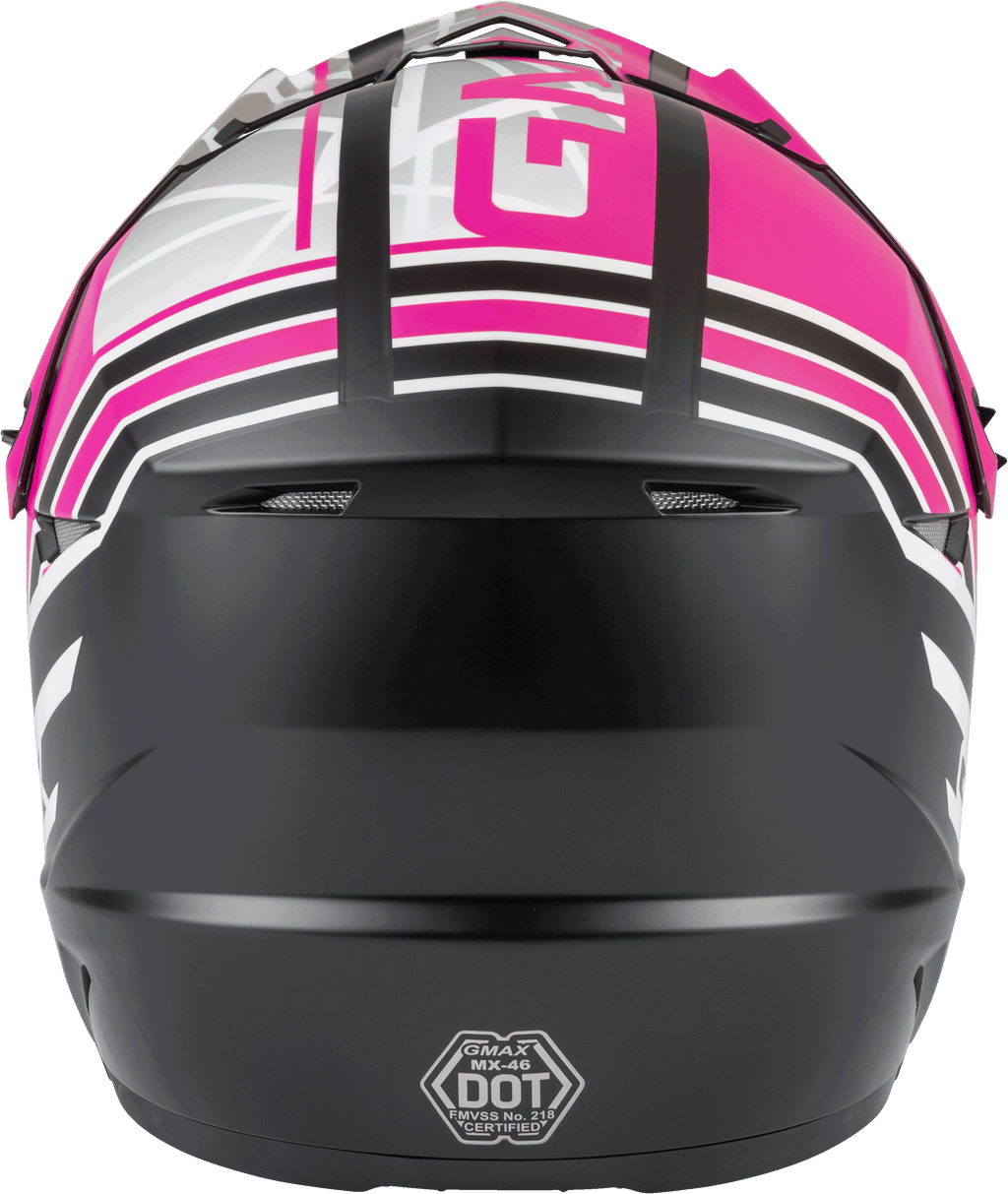 Youth Mx 46y Off Road Mega Helmet Matte Blk/Neon Pink Ym