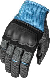 Women's Coolpro Force Gloves Grey/Blue Md