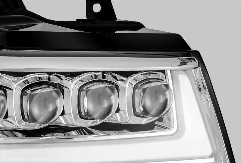 AlphaRex 07-13 Chevy Avalanche?NOVA LED Proj Headlights Plank Style Design Chrome w/Activ Light/DRL