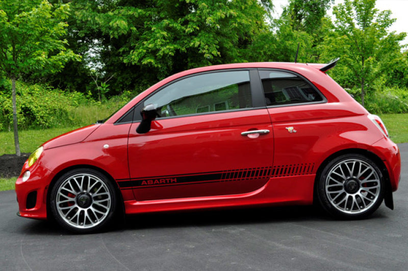 Rally Armor 12+ Fiat 500 (Pop/Sport/Lounge/Abarth) Black Mud Flap w/ Grey Logo