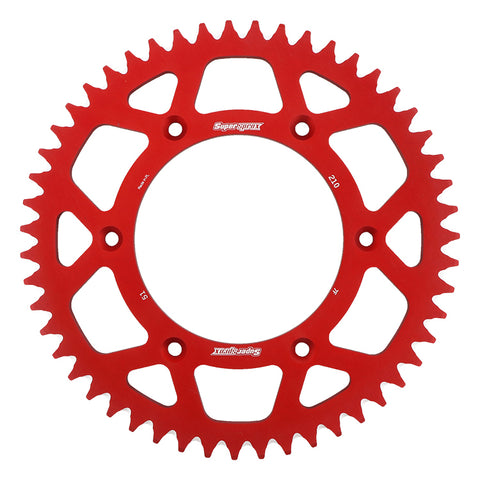 Rear Sprocket Aluminum 51t 520 Red Hon