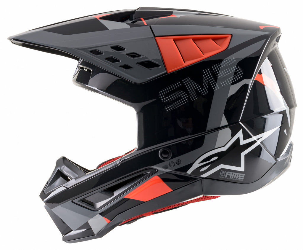 S M5 Rover Helmet Anthracite/Red Fluo/Camo Xs