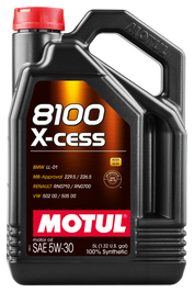 Motul Synthetic Engine Oil 8100 5W30 X-CESS 5L - Case of 4
