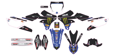 Complete Kit 19 Star Yam Yzf 450 White Bg