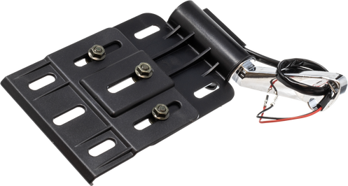 Foldable Tag Mount W Light Blk/Chr