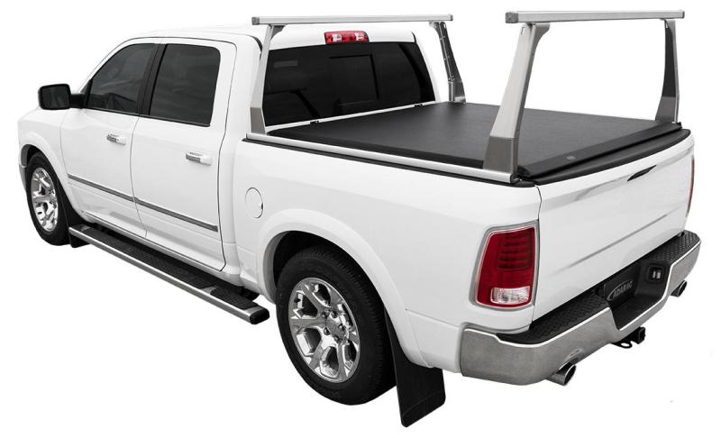 Access ADARAC Almnm Uprights 12" Vertical Kit (2 Uprights w/ 1 66" Cross Bar) Matte Black Truck Rack