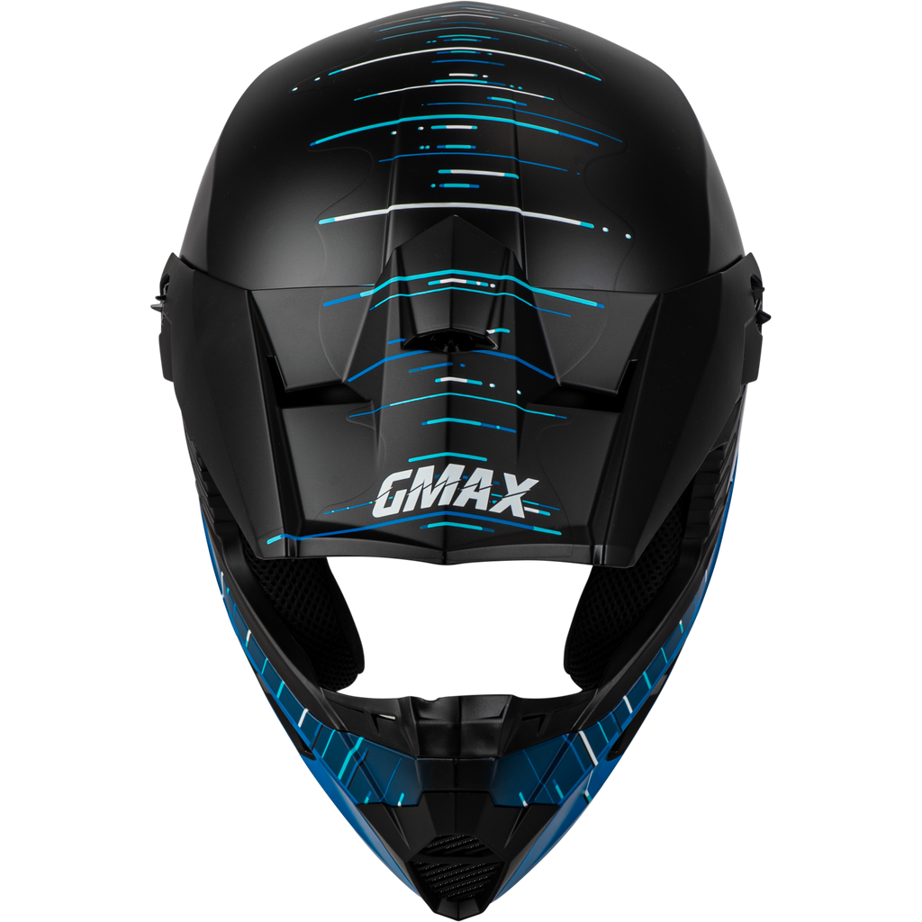 Youth Mx 46y Frequency Offroad Helmet Matte Black/Blue Ym