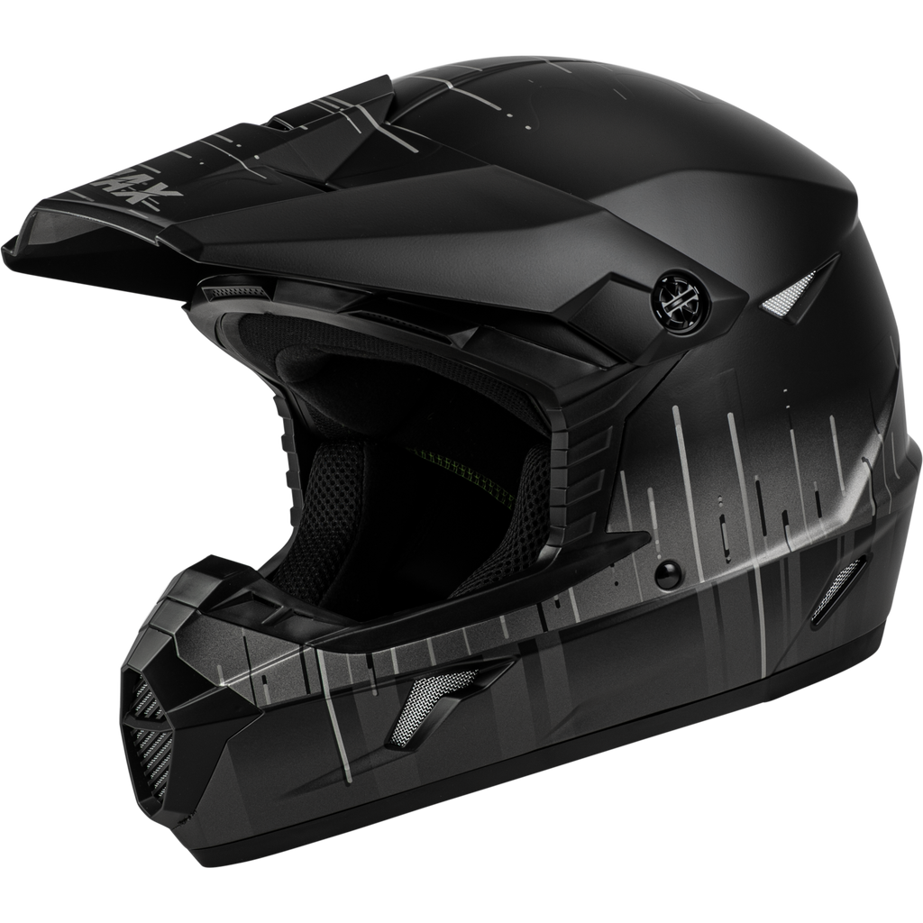 Mx 46 Frequency Off Road Helmet Matte Black/Grey Xs