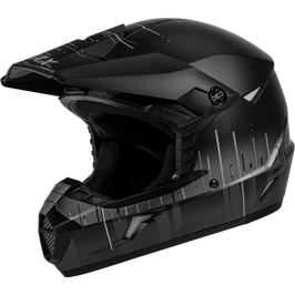 Youth Mx 46y Frequency Offroad Helmet Matte Black/Grey Ys