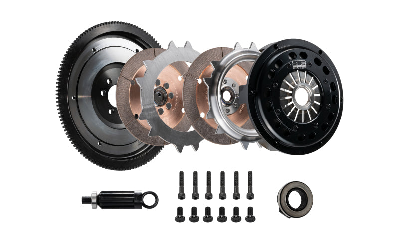 DKM Clutch 98-06 BMW 320i 215mm Ceramic Twin Disc MRX Clutch Kit w/Flywheel