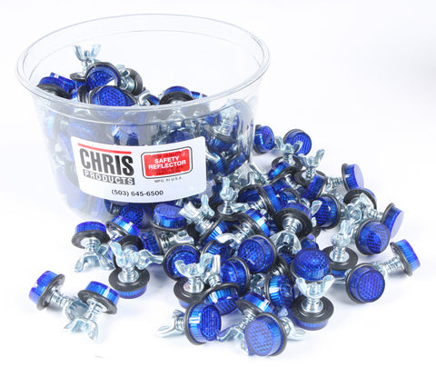 Mini Reflectors Blue 150/Pk