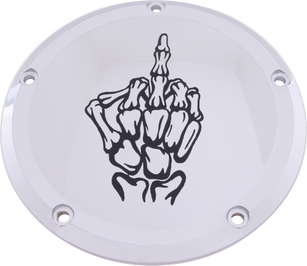 6   M8 Softail Derby Cover Bone Finger Chrome