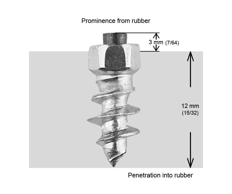 15mm Standard Screw Studs Qty 100