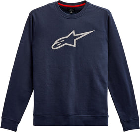 Ageless Crew Fleece Navy/Grey Md