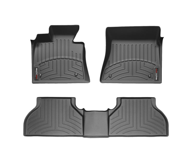 WeatherTech 14+ Acura MDX Front Rear and Rear Floorliners - Black