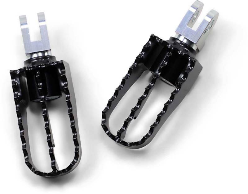 Mx Style Pass Foot Pegs Tri Black