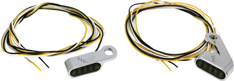 Switchback Led Turn Signal Chrome  White Run/Amber Turn