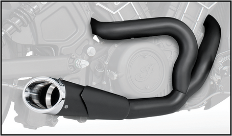 Combat 2 1 Shorty Black W/Chrome Tip `14 Up Scout