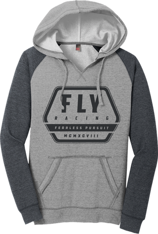 Women's Fly Track Hoodie Grey Heather/Charcoal Md