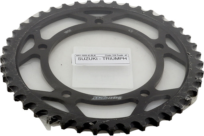 Rear Sprocket Steel 43t 530 Blk Suz/Tri