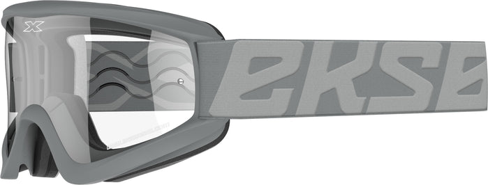 Flat Out Goggle Fighter Grey W/Clear Lens
