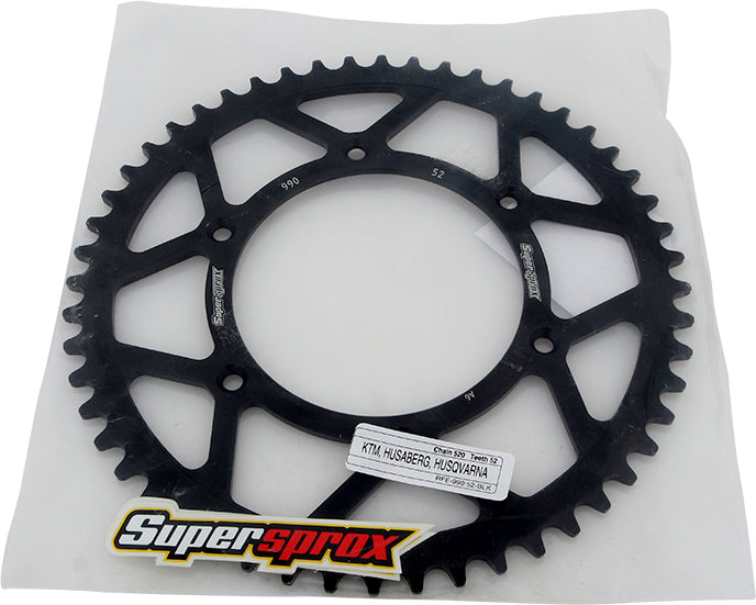 Rear Sprocket Steel 52t 520 Blk Hus/Husq/Ktm