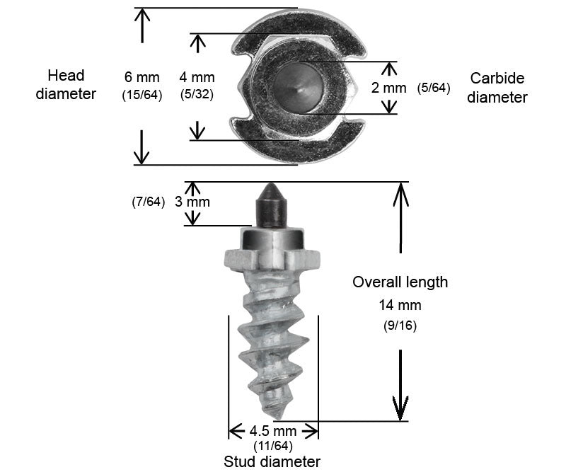 7/16" 11mm Shoulder Studs Qty 24