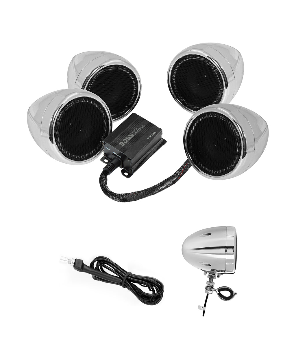 Mc470 Speaker System 1000w Chrome 4 Spkr Bt