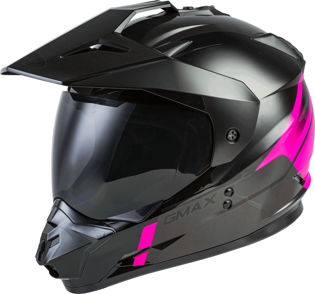 Gm 11 Dual Sport Scud Helmet Black/Pink/Grey Sm