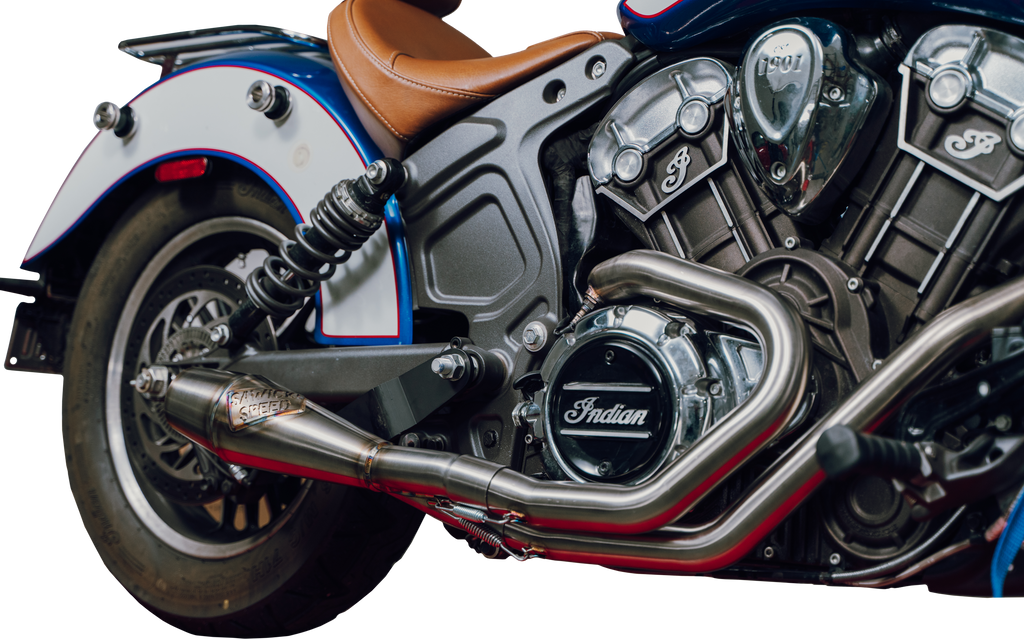 Indian Scout Shorty Cannon Brushed Ss