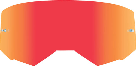 Single Lens W/Post Adult Red Mirror/Clear