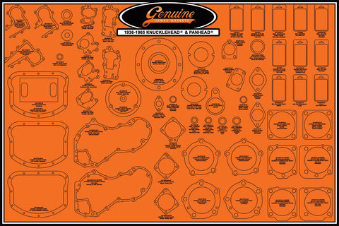 Gasket Display Board Knuck/Pan '36 47