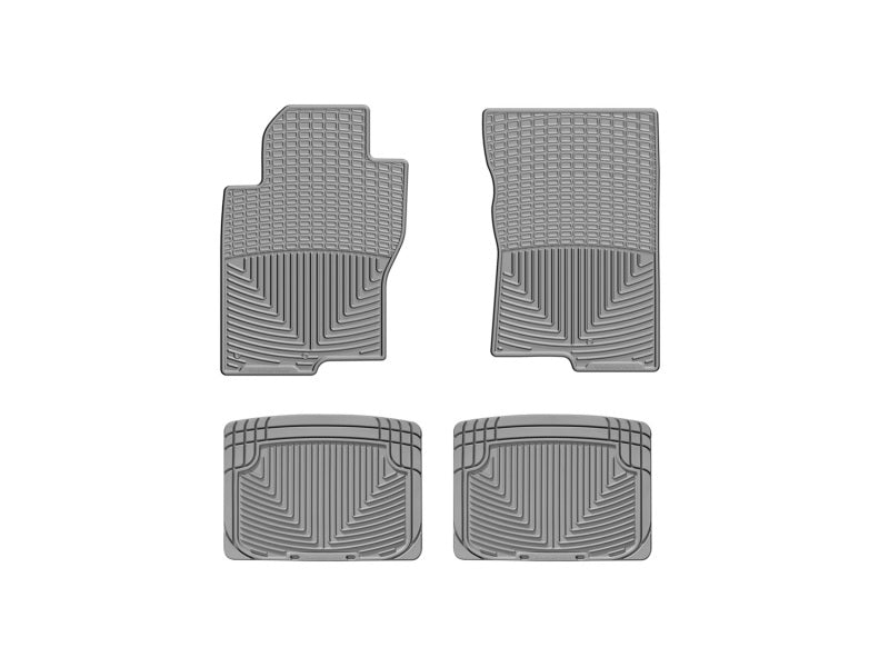 WeatherTech 99+ Nissan Frontier Front and Rear Rubber Mats - Grey