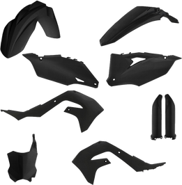 Full Plastic Kit Kaw Black Metallic