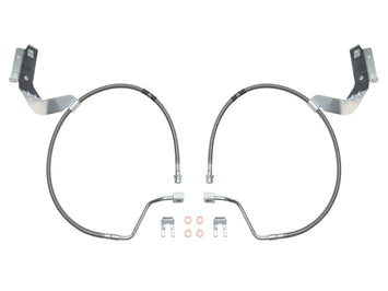 ICON 2017+ Ford F-250/F-350 Front 4.5 & 7in Extended SS Brake Line Kit