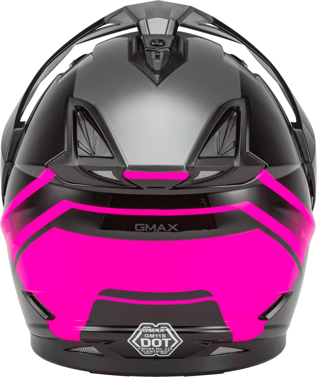 Gm 11 Dual Sport Scud Helmet Black/Pink/Grey Sm