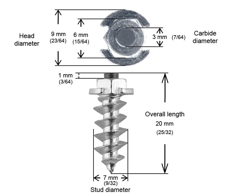 18mm Shoudler Screw Studs Qty 200