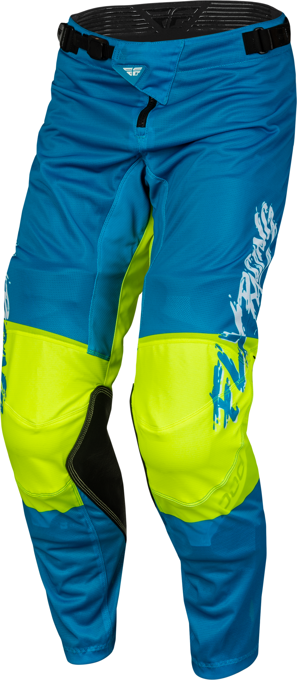 Youth Kinetic Mesh Khaos Pants Blue/White/Hi Vis Sz 26