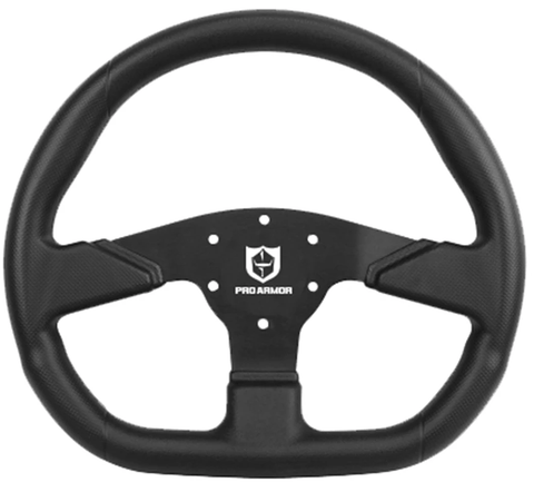 13.75 "D" Shape Steering Wheel Black