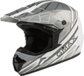 Mx 46 Off Road Mega Helmet Matte White/Silver 2x