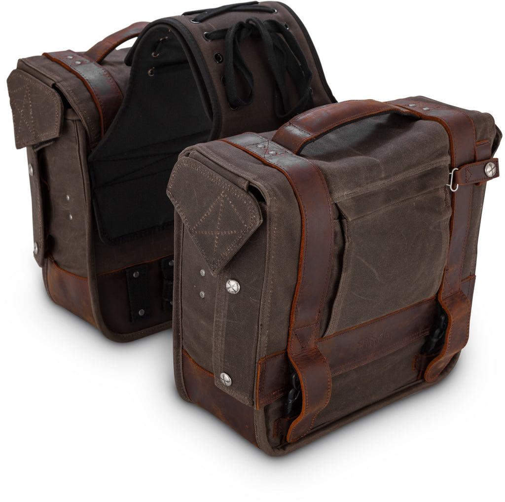 Throwover Saddlebag Dark Oak