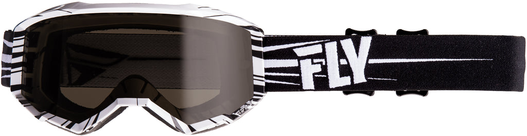 Zone W/C Goggle Black/White W/Dark Smoke Lens