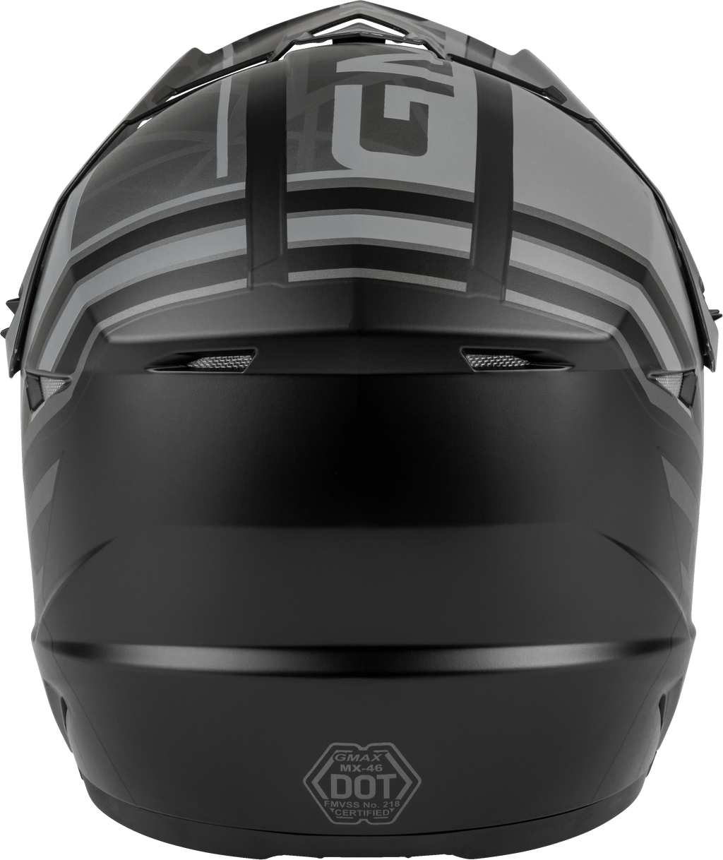 Youth Mx 46y Off Road Mega Helmet Matte Black/Grey Ys