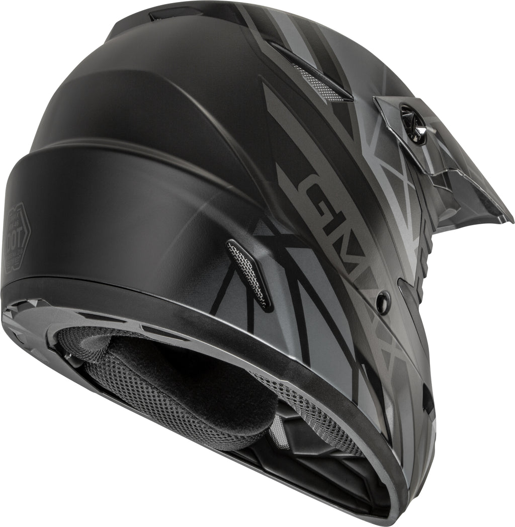 Mx 46 Off Road Mega Helmet Matte Black/Grey Xs