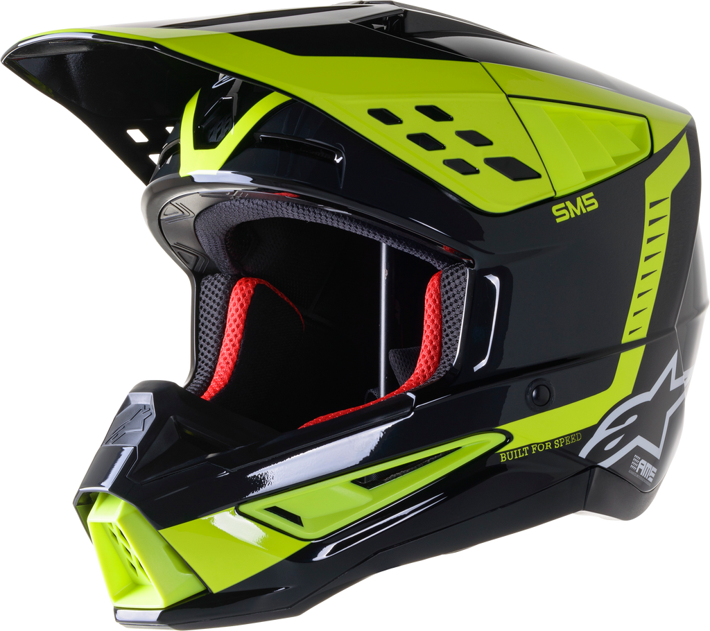 S M5 Beam Helmet Blk/Anthra/Ylw Fluo Glossy Md