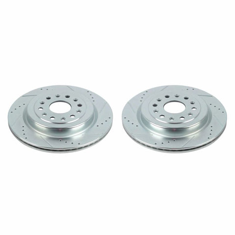 Power Stop 19-20 Ram 1500 Rear Evolution Drilled & Slotted Rotors - Pair