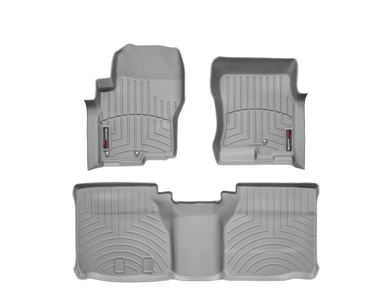 WeatherTech 05+ Nissan Frontier Front and Rear Floorliners - Grey