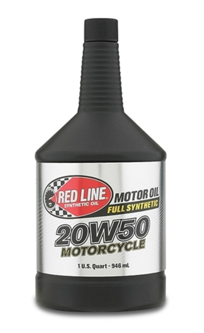 Red Line 20W50 Motorcycle Oil Quart - Single