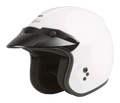 Of 2 Open Face Helmet White Sm